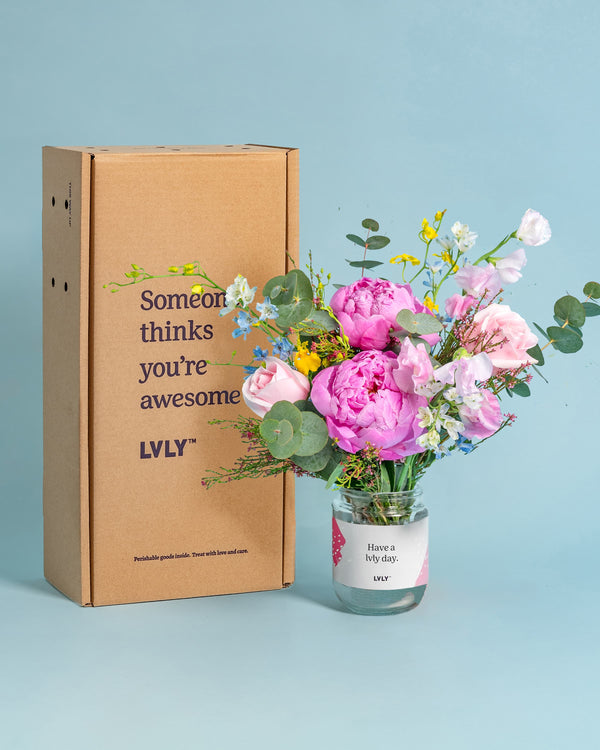 Peony Pop Flower Jar