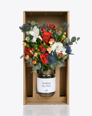 Red Romance Flower Jars