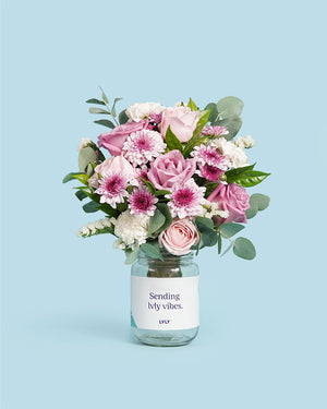 Blushing Beauty Flower Jars