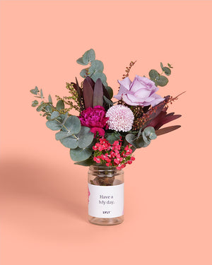 Purple Belle Flower Jar (MD)