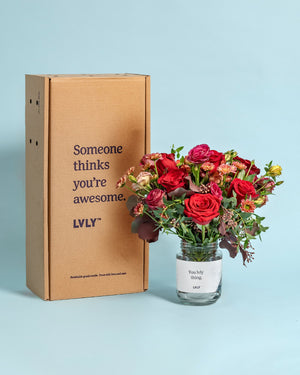 Love Forever Explosion Box + Flowers