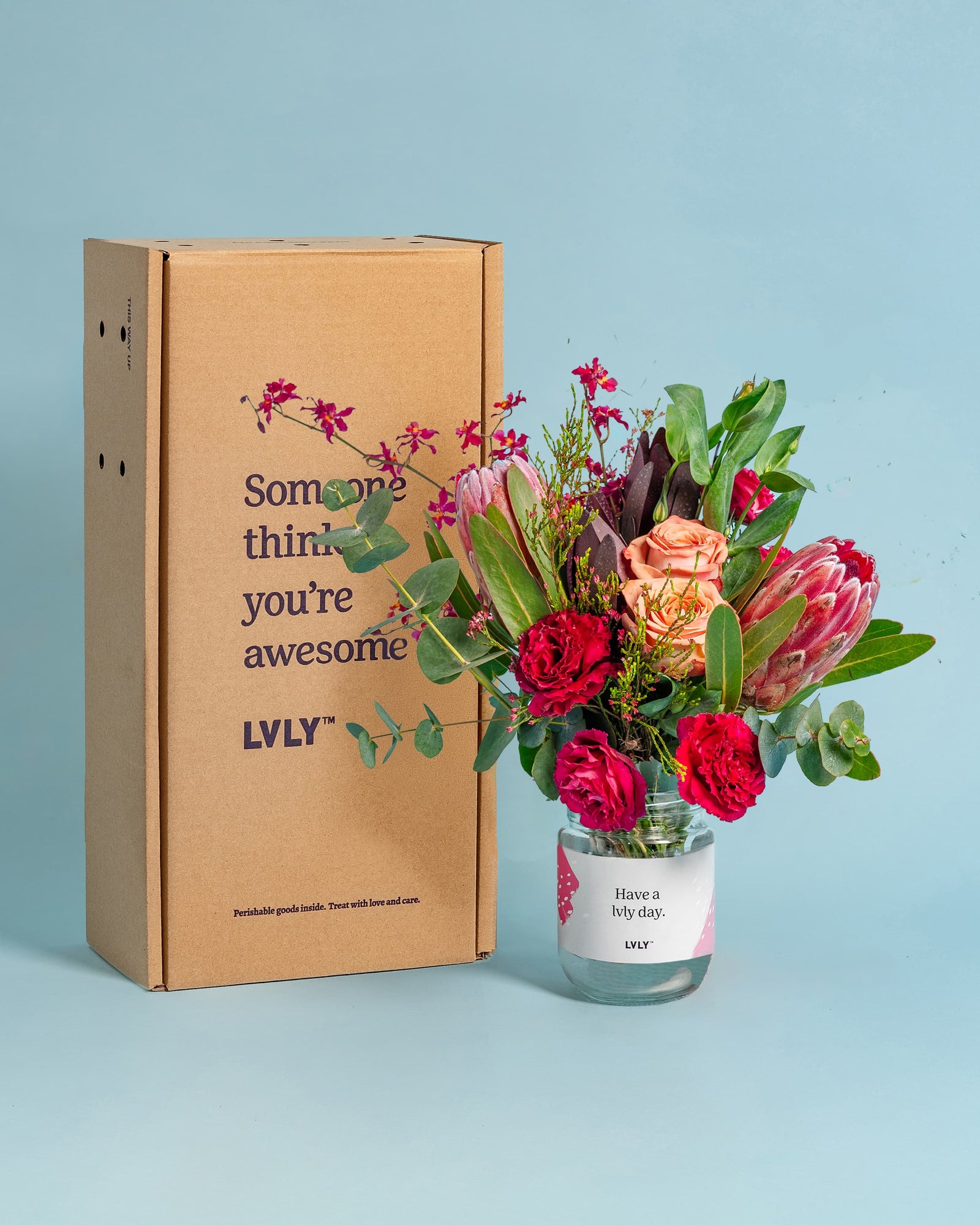 Exotic Posy Flower Jar