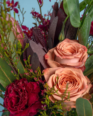 Exotic Posy Flower Jar