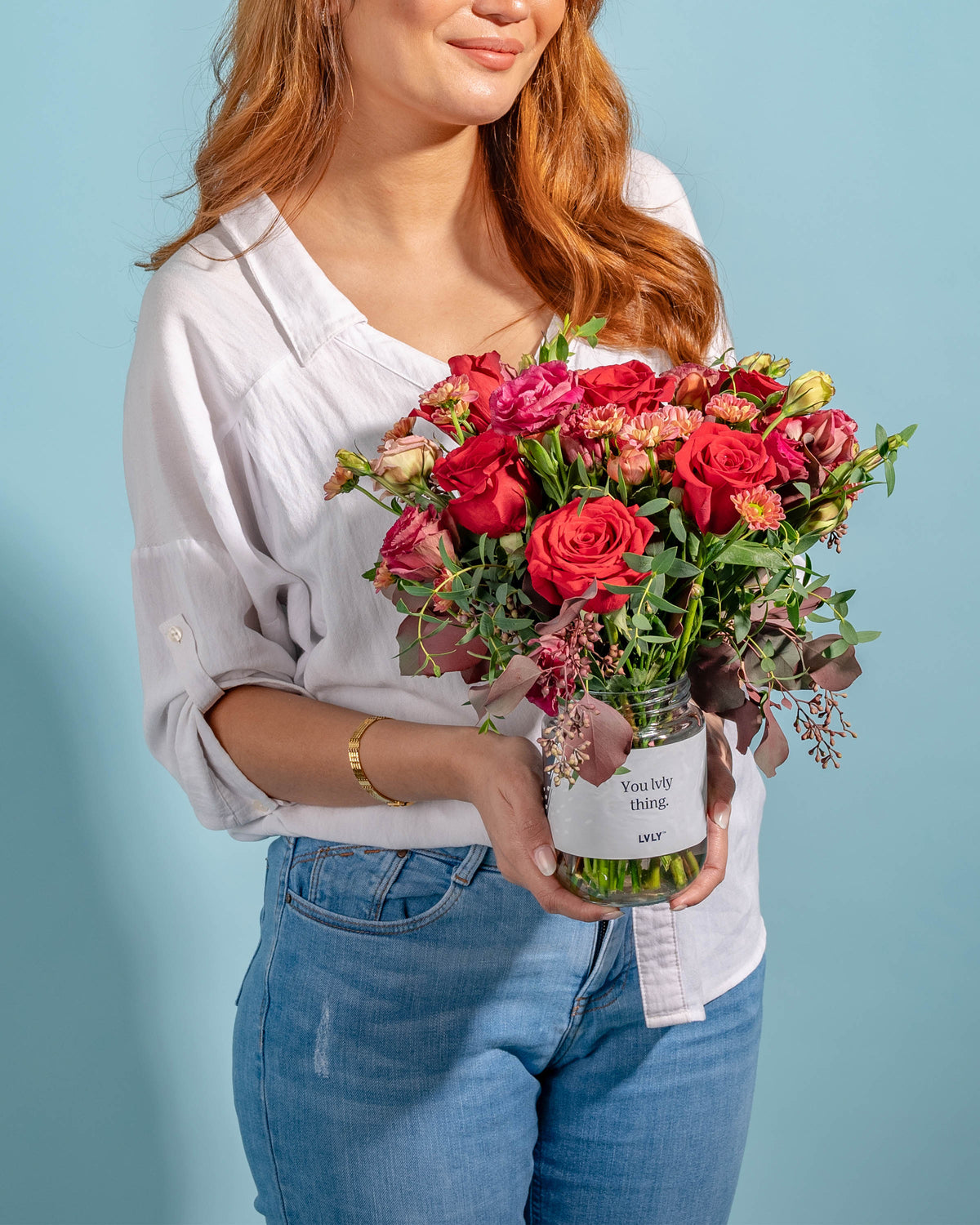 Flower Only Only You Flower Jars - Same Day Delivery