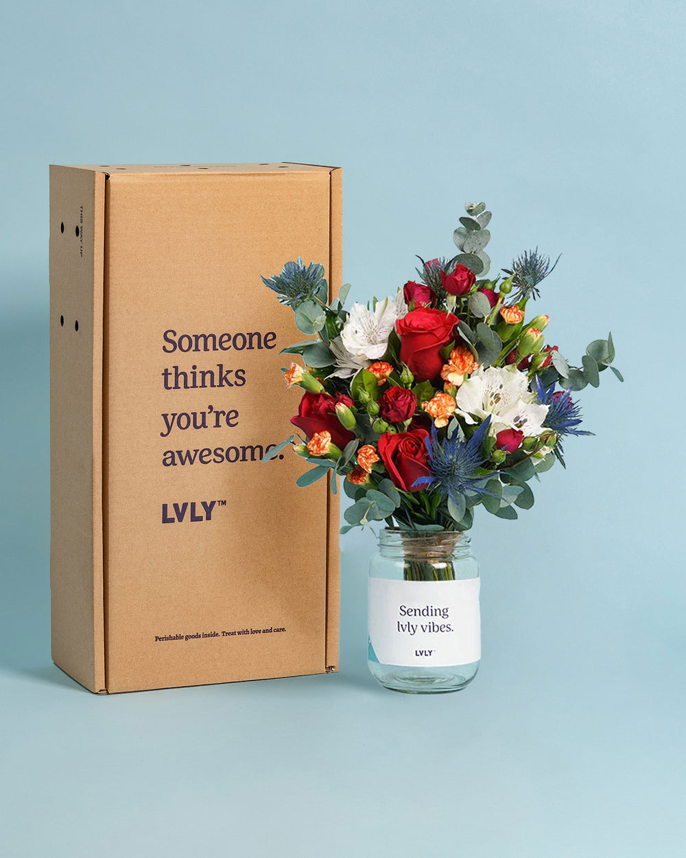Red Romance Flower Jar 1