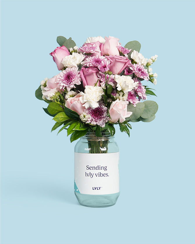 Cheers to you Flower Jars & Champagne Same Day Delivery LVLY