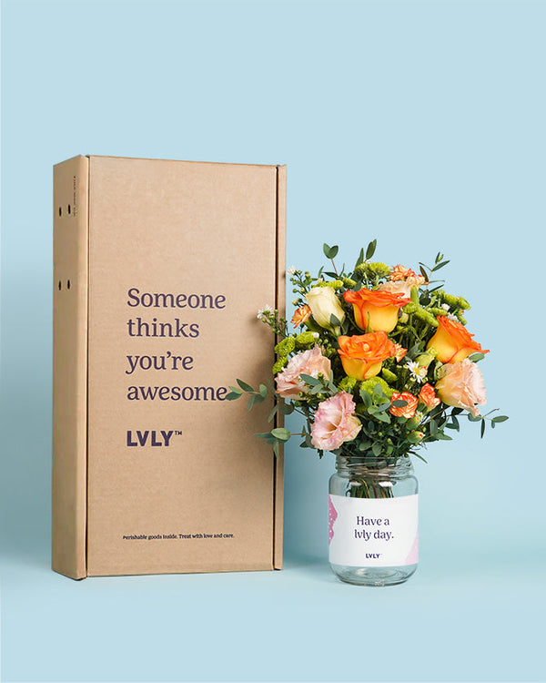 Golden Hour Flower Jars Chinese New Year Flowers LVLY Singapore