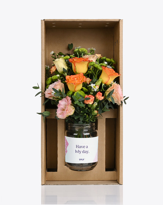 Golden Hour Flower Jars Chinese New Year Flowers LVLY Singapore