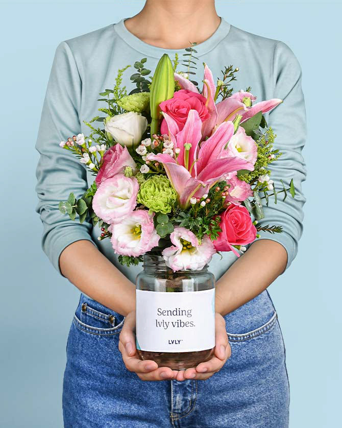 Florist's Pick Flower Jars Same Day Delivery LVLY Singapore