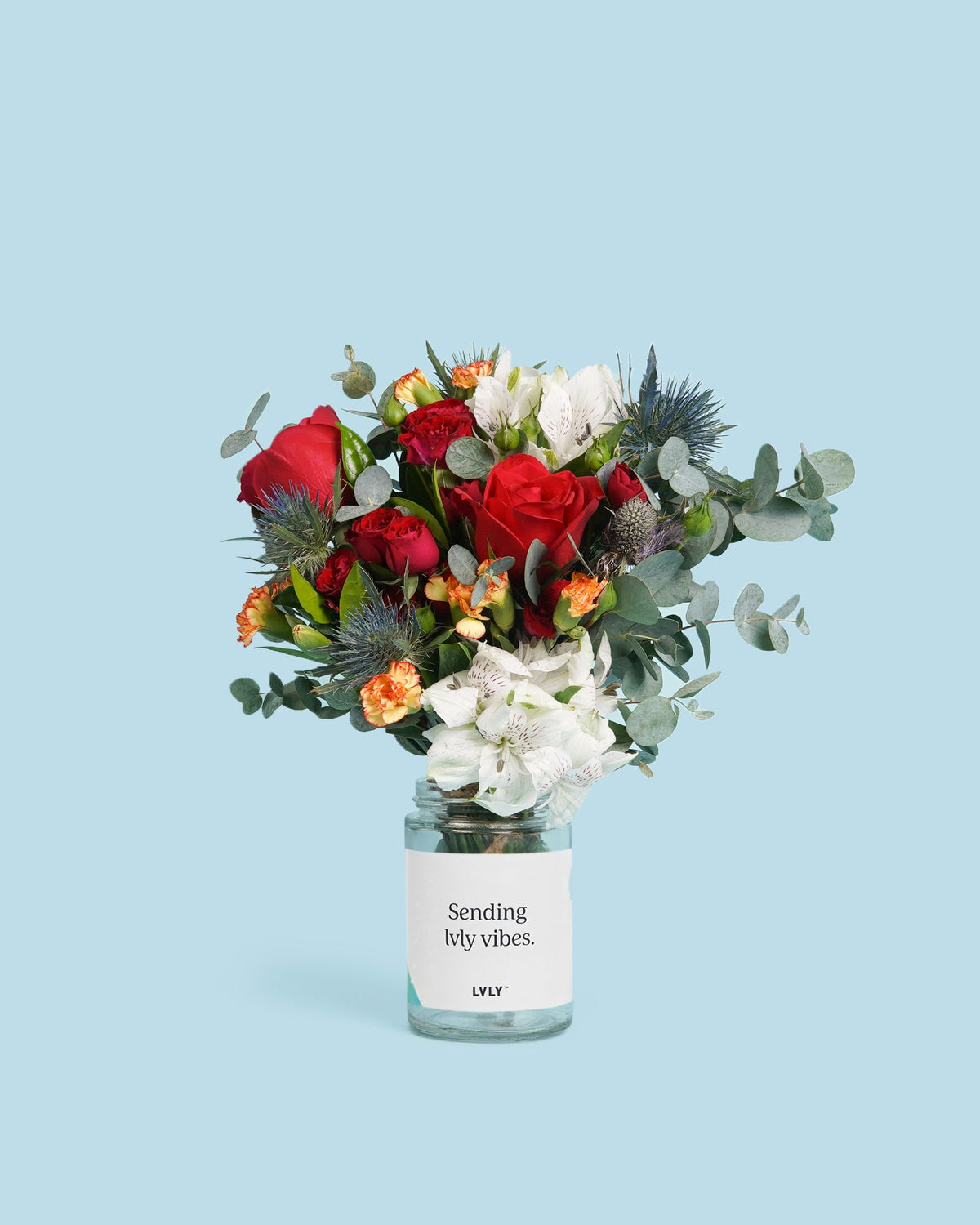 Red Romance Flower Jars